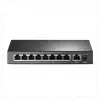 Tp-lınk Tl-sf1009p, 8 Port, Megabit, Poe 65w, 1 Port Uplink, Yönetilemez, Metal Kasa, Masaüstü Switch