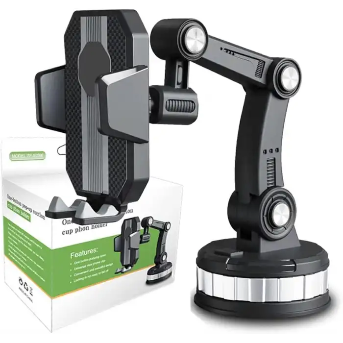 Platoon PL-8617 Universal Ayarlanabilir Siyah Araç Telefon Tutucu