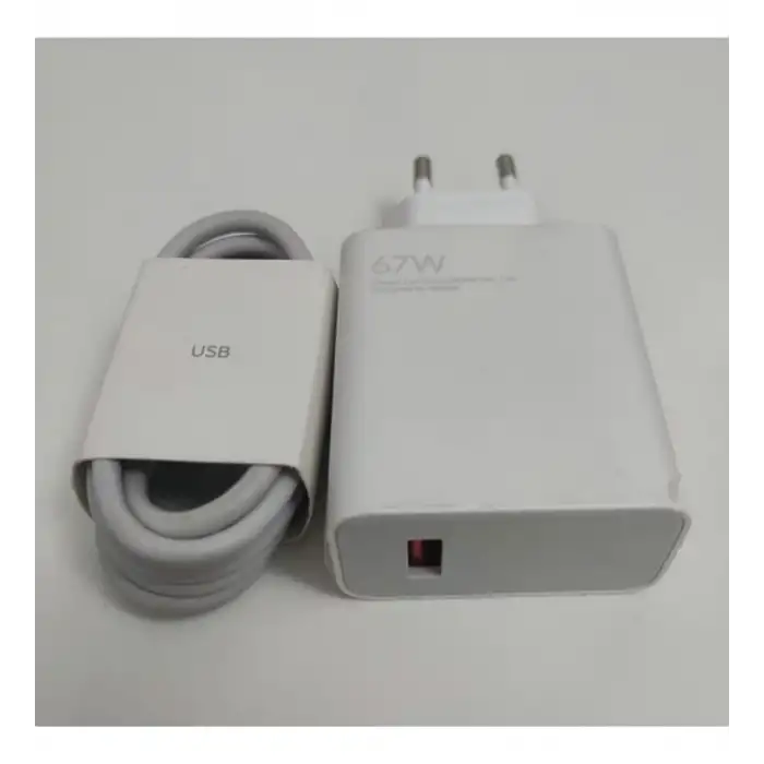 Xiaomi Uyumlu Mdy-12-Eh 67W 6A Turbo Hızlı Şarj Adaptörü ve USB Kablo Seti