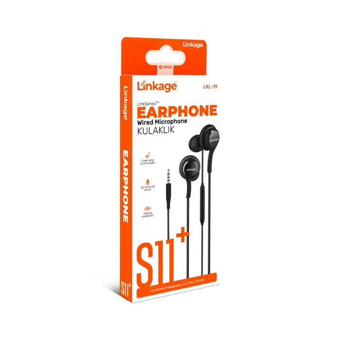 Linkage Lkl-19 S11 Mikrofonlu Kumandalı 3.5mm Jack Kulaklık