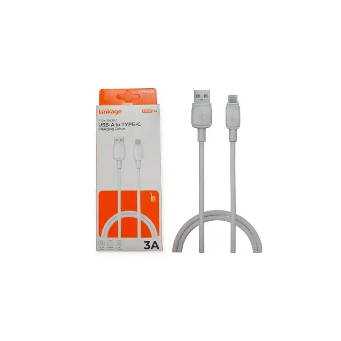 Linkage LKCB-44 USB-A to Type-C Kırılmaz Esnek Şarj Kablosu