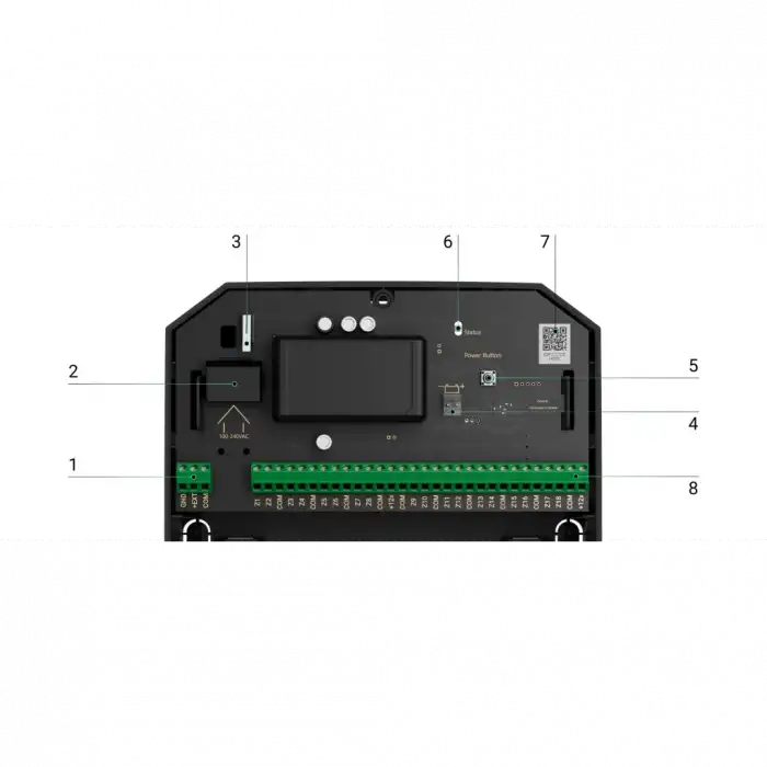 Ajax  Multitransmitter Kablosuz Çevirici Modül  Siyah