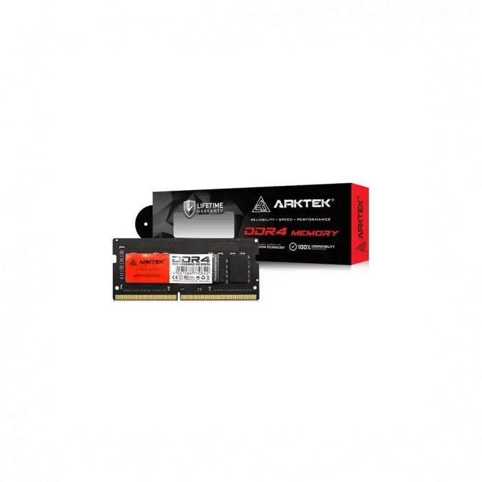 Arktek Akd4s8n2666, 8gb, Ddr4, 2666mhz, 1,2v, Cl19, Notebook, Sodımm Ram