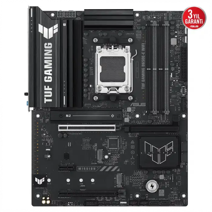 Asus Tuf Gamıng B650e-e Wıfı, 4xddr5, 3xm.2, Dp, Hdmı, Type-c, Wi-fi 6e, Bluetooth V5.3, Am5 Soket Gaming Anakart