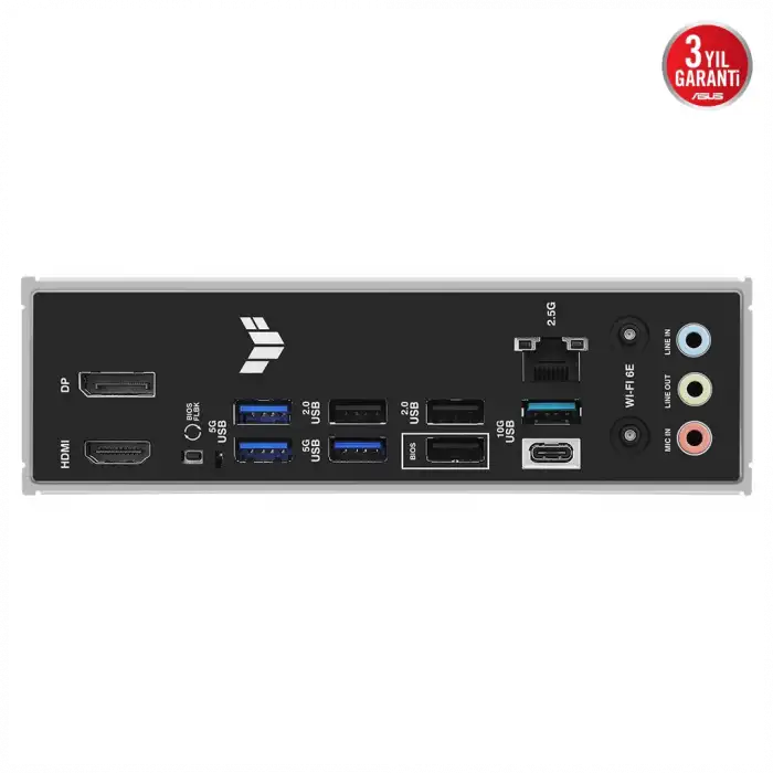 Asus Tuf Gamıng B850-e Wıfı, 4xddr5, 3x M.2, Hdmı, Dp, Type-c, Wi-fi 6e, Bluetooth V5.3, Am5 Soket Gamıng Anakart