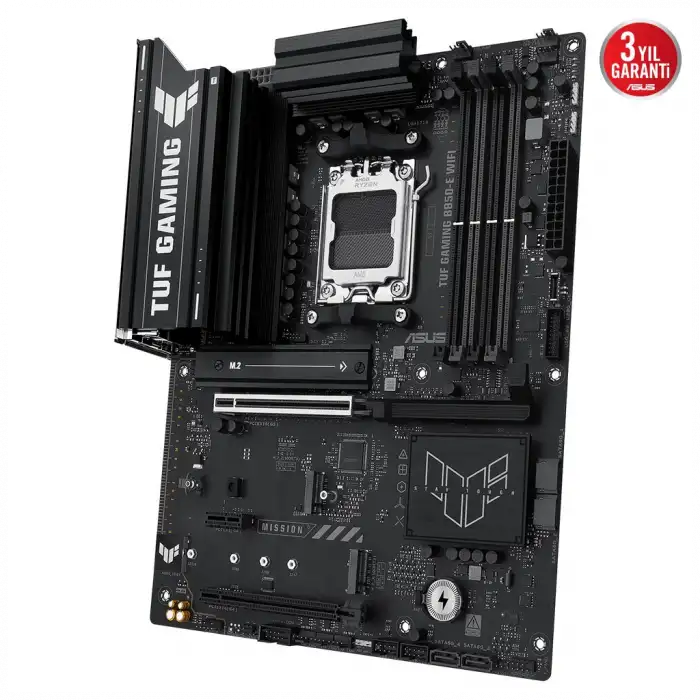 Asus Tuf Gamıng B850-e Wıfı, 4xddr5, 3x M.2, Hdmı, Dp, Type-c, Wi-fi 6e, Bluetooth V5.3, Am5 Soket Gamıng Anakart