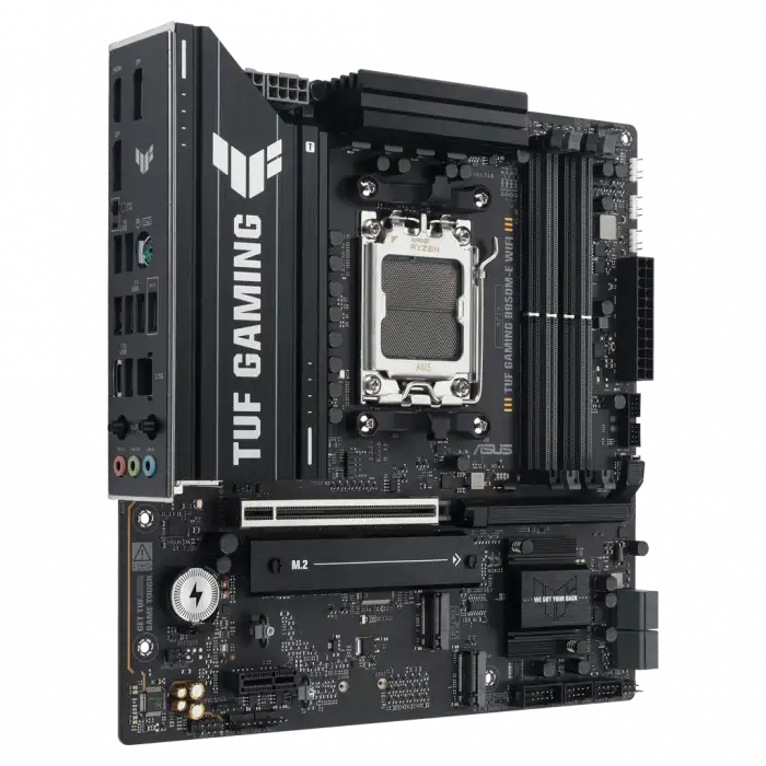 Asus Tuf Gamıng B850m-e Wıfı, 4xddr5, 3x M.2, Hdmı, Dp, Type-c, Wi-fi 6e, Bluetooth V5.3, Am5 Soket Gamıng Anakart
