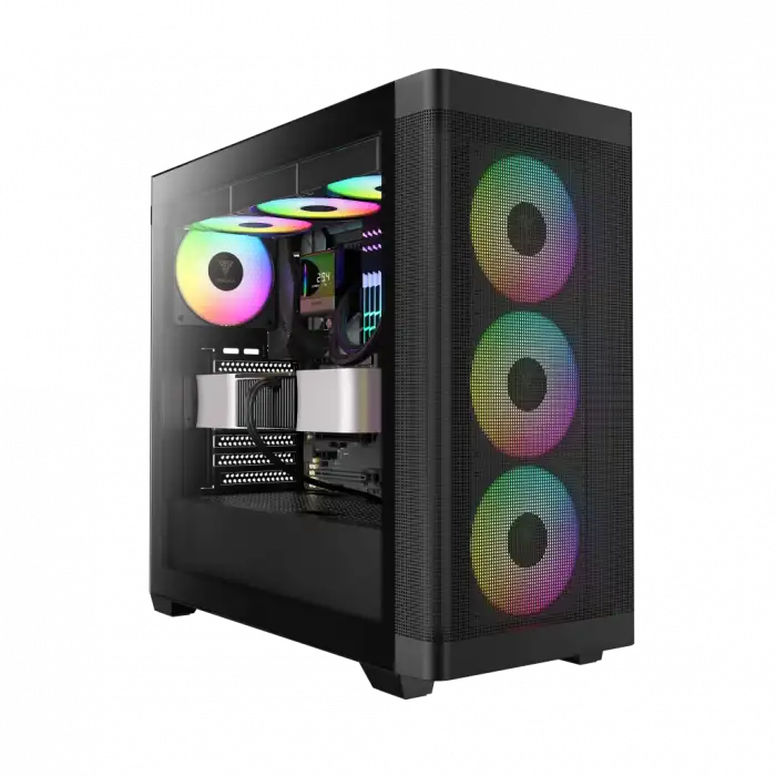 Gamdıas Athena M3, 2000w,  Tempered Glass, Type-c, Mesh Ön Panel, Argb, Atx, Professional Gamıng Kasa