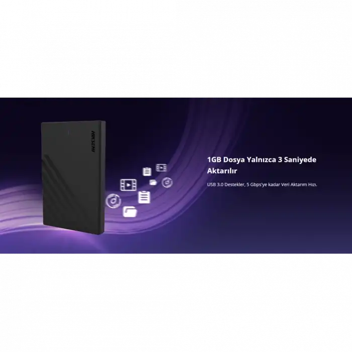 Hıksemı Hs-hub-mhb201, Usb3.0, 2,5 Disk Kutusu. (ssd Ve Hdd Destekler, 5gbps, Siyah, Win, Mac-os, Linux, Android)