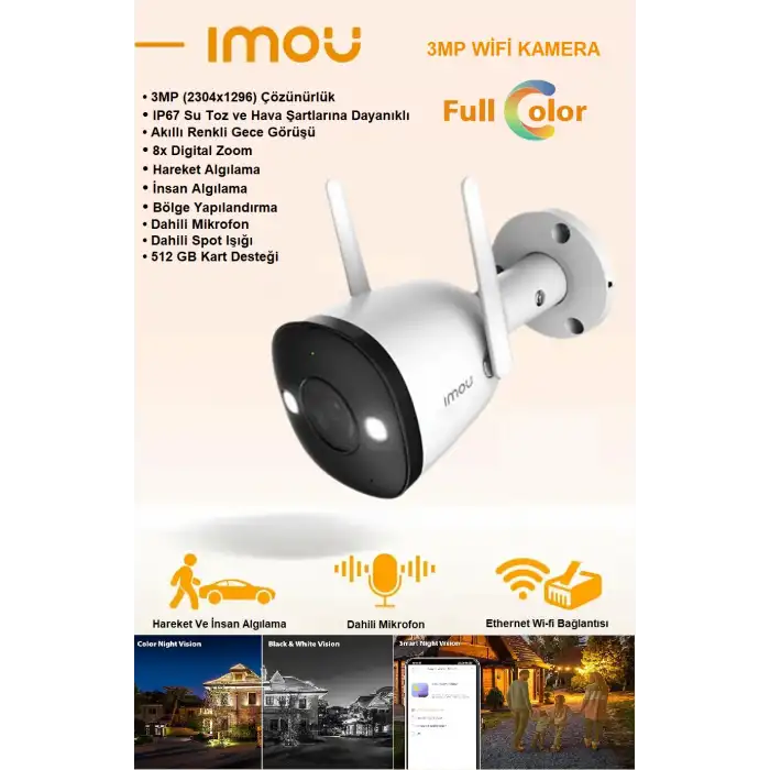 Imou Ipc-k3dp-3h0wf 3mp Bullet Kamera (bullet 2e)