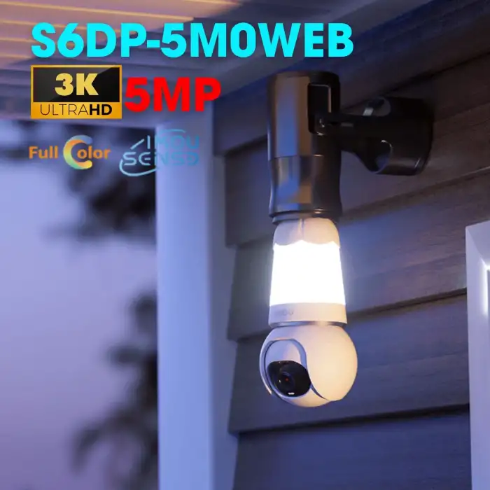 Imou IPC-S6DP-5M0WEB (Bulb Cam) IP Wifi Kamera 5 MP AMPUL KAMERA