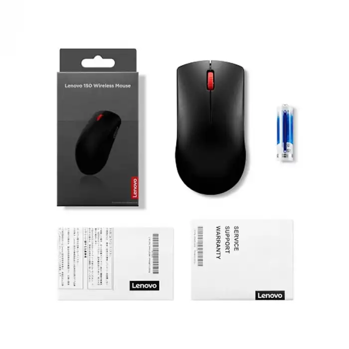 Lenovo 150 GY51L52638 Wireless Kablosuz Siyah Mouse