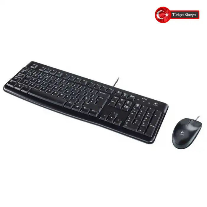 Logıtech Mk120, 920-002560, Usb Kablolu, Türkçe Q, Klavye Mouse Set