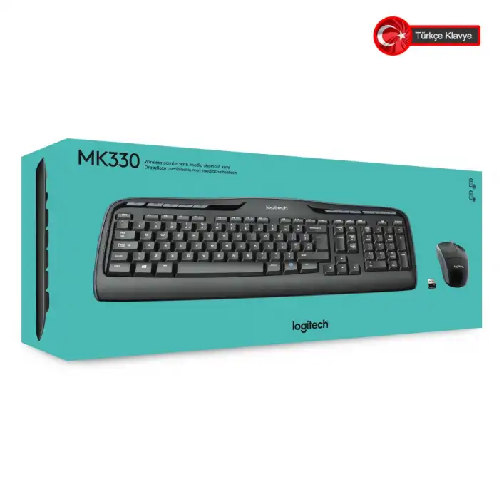 Logıtech Mk330, 920-003988, Kablosuz, Türkçe Q, Klavye Mouse Set
