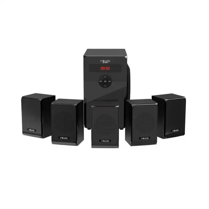 Mıkado Md-582bt 110w 5+1 Masaüstü Usb/sd/fm/bluetooth Siyah Kasa Ev Sinema Sistemi