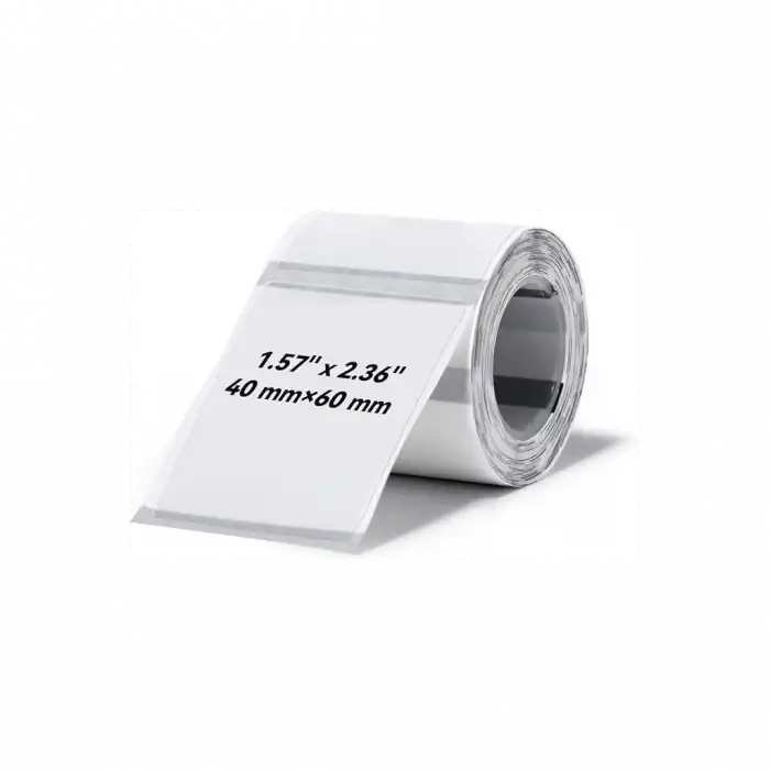 Nıımbot T40 Etiket 40mm X 60mm 125 Adet Şeffaf  (b1,b21s,b3s)
