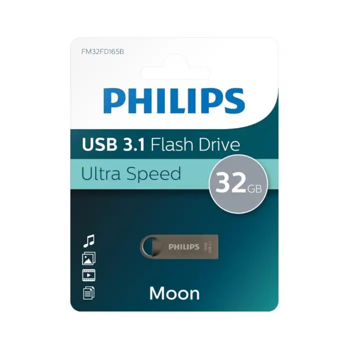 Phılıps Fm32fd165b 32gb Usb 3.1 Moon Uzay Grisi Flash Disk
