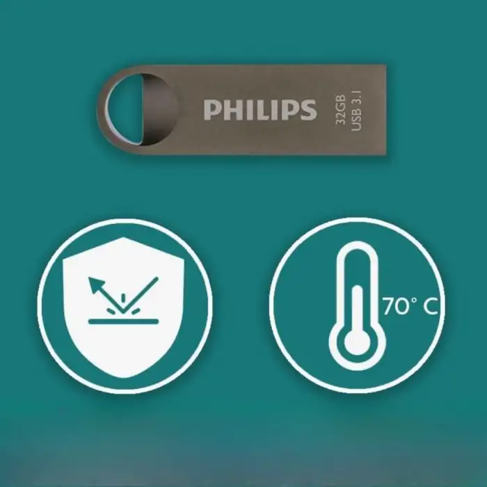 Phılıps Fm32fd165b 32gb Usb 3.1 Moon Uzay Grisi Flash Disk