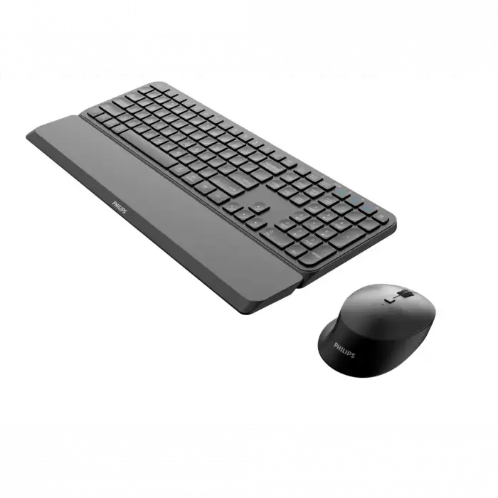Phılıps Spt6607b, Siyah, Türkçe Q, 2.4ghz Ve Bluetooth Kablosuz, Bilek Destekli, Multimedya Klavye Mouse Set