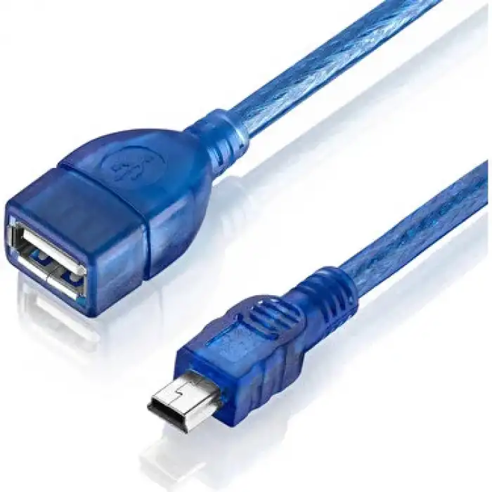Platoon Pl-5460 Usb F 5Pin Çevirici 30Cm Mini USB Otg Kablosu
