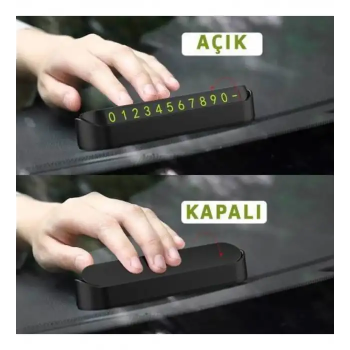 Platoon PL-8691 Fosforlu Araç Park Numaratörü (Açılır Kapanır)