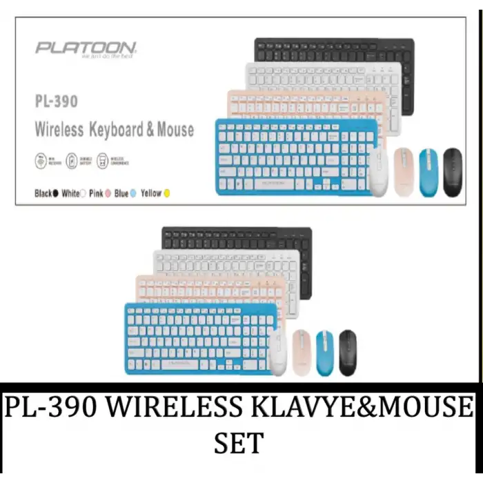 Platoon PL-390 Kablosuz (Wireless) Klavye Mouse Set