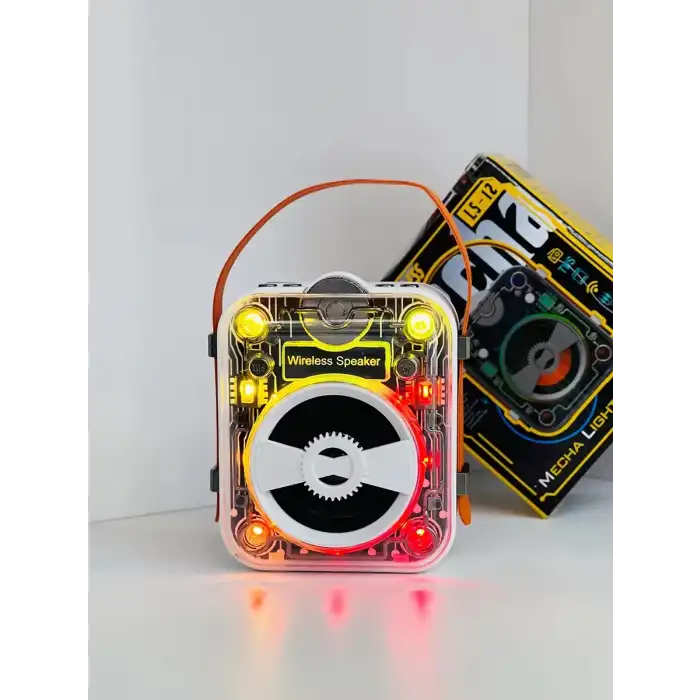 PLATOON PL-4561 BLUETOOTH SD,USB GİRİŞLİ MECHANİC RGB IŞIKLI SPEAKER