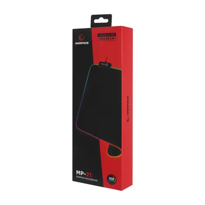 Rampage Mp-21 Pulsar M Rgb 252x328x3mm Rgb Led Gaming Mouse Pad (siyah)
