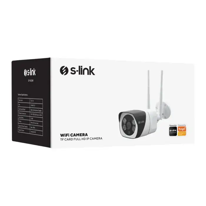 S-lınk Df-803w, Akıllı Güvenlik Kamerası, Wifi, 2mpix, 3.6mm Lens, 10m. Gece Görüşü, Micro Sd Kartlı, Tuya Yazılım