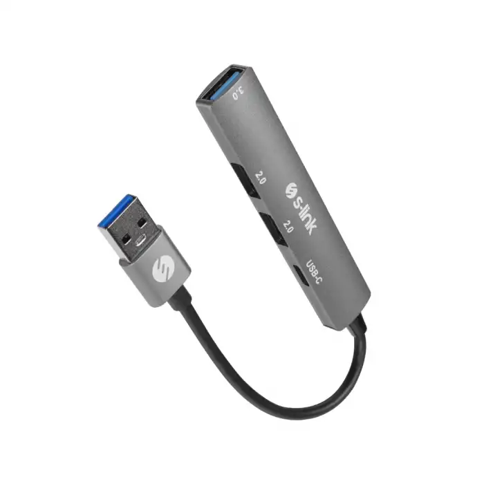 S-lınk Sw-u322, Usb3.0 To 2xusb 2.0, 1xusb3.0, 1xtype-c, Metal, Usb Hub