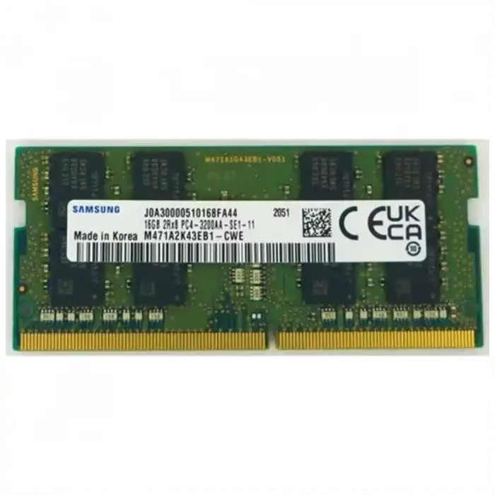 Samsung Samso3200/16, 16gb, Ddr4, 3200mhz,  1.2v Notebook Ram (m471a2g43db1-cwe)