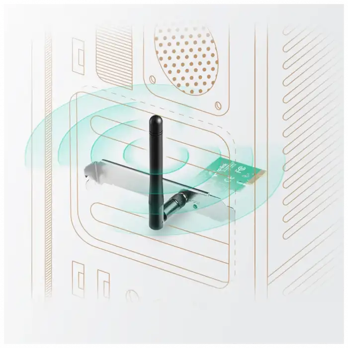 Tp-lınk Tl-wn781nd, 150mbps, 2.4ghz, 2dbi Anten, Pcı-express Wıreless Ethernet