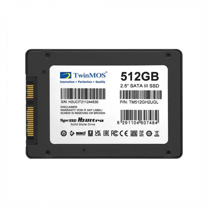 Twinmos Tm512gh2ugl, 512gb, 2.5 Sata3, Ssd, 580-550mb/s, 3dnand, Grey