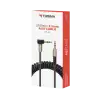 Torima XF-09 Altın Uçlu Araç AUX Ses Kablosu - 3.5mm Akordiyon Kablo