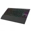 Rampage Beru Siyah 2.4ghz Ve Bluetooth Kablosuz Rgb Lighting Red Mekanik Switch Abs Case 1000mah Bataryalı Gaming Klavye