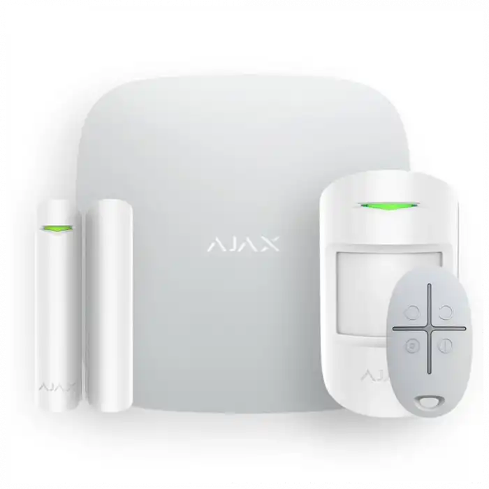 Ajax  Starterkit Plus, Kablosuz, Alarm Kiti, Beyaz