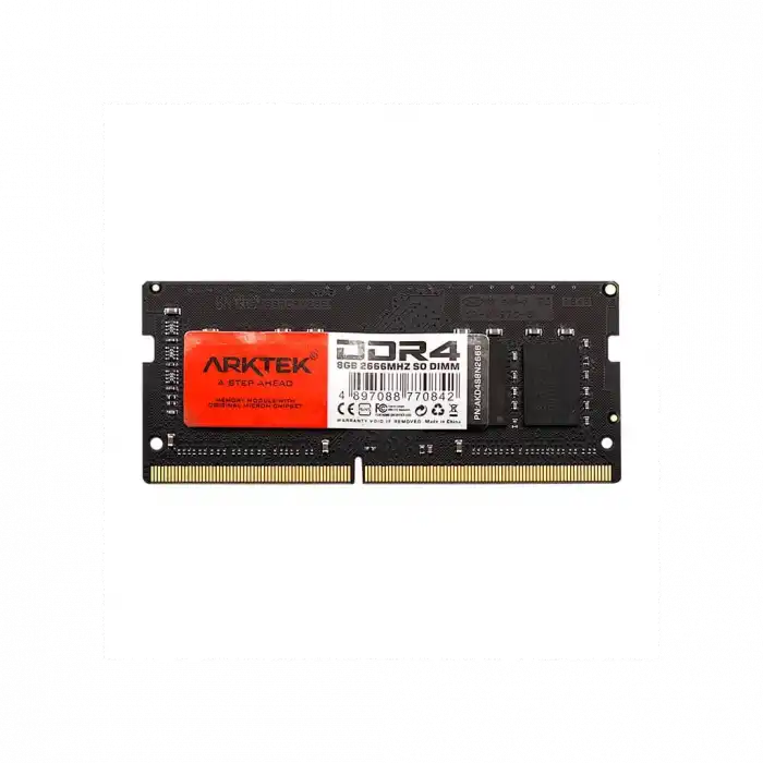 Arktek Akd4s8n2666, 8gb, Ddr4, 2666mhz, 1,2v, Cl19, Notebook, Sodımm Ram