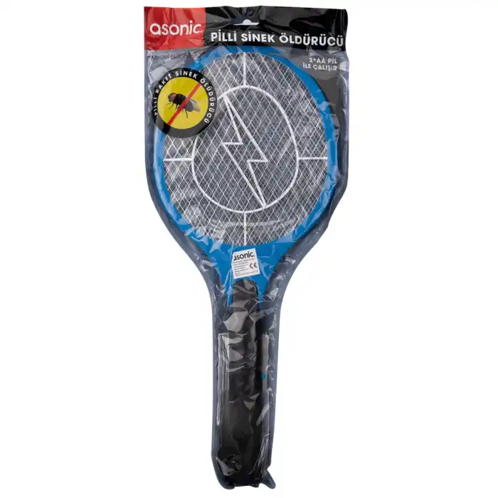 Asonıc As-a22, Mavi, 2000v, Raket Tipi, Kalem Pilli, Sinek Öldürücü