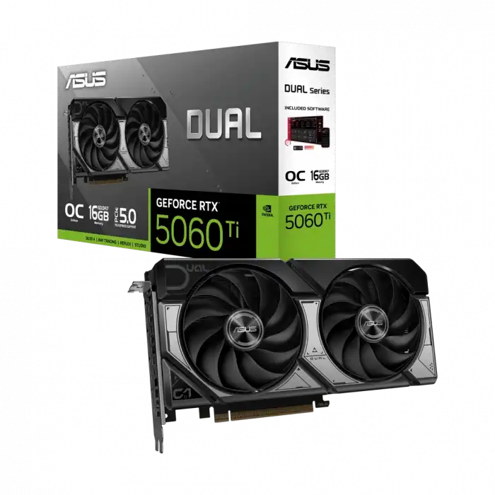 Asus Dual-rtx5060tı-o16g, 16gb, 128bit, Gddr7, 1xhdmı, 3xdp Gamıng Ekran Kartı
