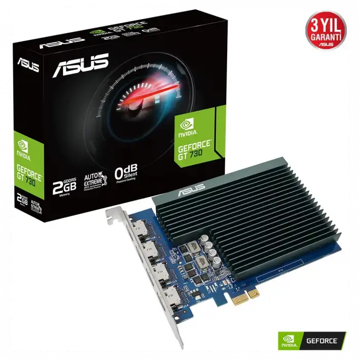 Asus Gt730-4h-sl-2gd5, 2gb, Gddr5, 64bit, 4xhdmı Ekran Kartı