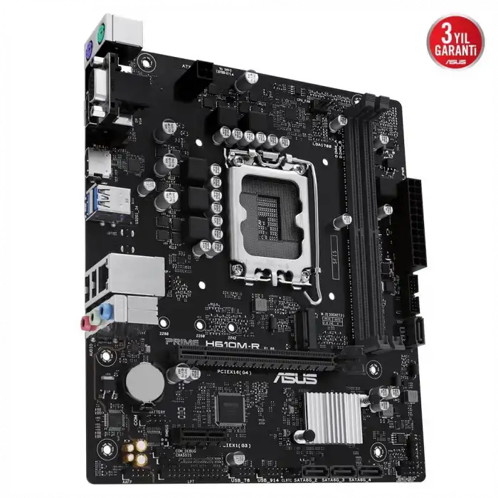 Asus Prıme H610m-r-sı, 2xddr5, M.2, D-sub, Dp, Hdmı, 12-13.14.nesil, Lga1700 Soket, Anakart