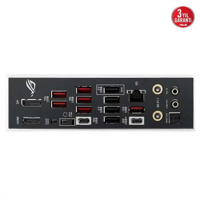 ASUS ROG STRIX B850-E GAMING WIFI, 4xDDR5, 5x M2, HDMI, DP, 2xType-C, Wi-Fi 7, Bluetooth v5.4, AM5 Soket GAMING Anakart