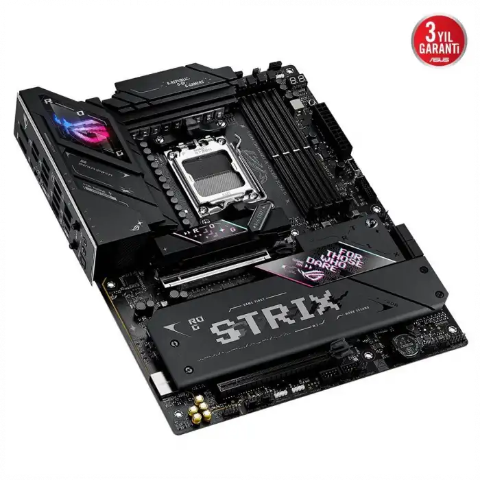 ASUS ROG STRIX B850-E GAMING WIFI, 4xDDR5, 5x M2, HDMI, DP, 2xType-C, Wi-Fi 7, Bluetooth v5.4, AM5 Soket GAMING Anakart