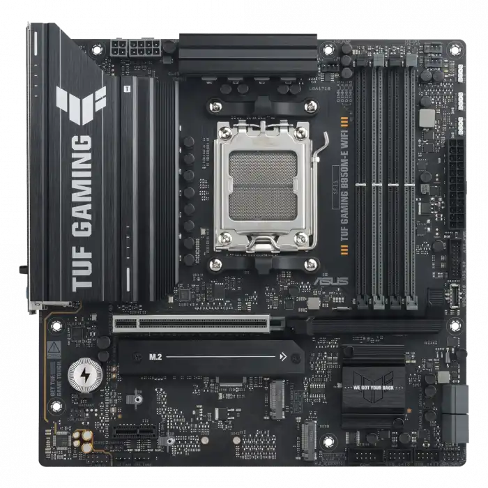 Asus Tuf Gamıng B850m-e Wıfı, 4xddr5, 3x M.2, Hdmı, Dp, Type-c, Wi-fi 6e, Bluetooth V5.3, Am5 Soket Gamıng Anakart