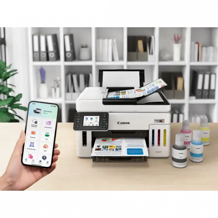 Canon Maxıfy Gx6140, Renkli, Mürekkep Mega Tanklı, Yazıcı, Tarayıcı, Wifi, Lan, Duplex, Orijinal Mürekkep