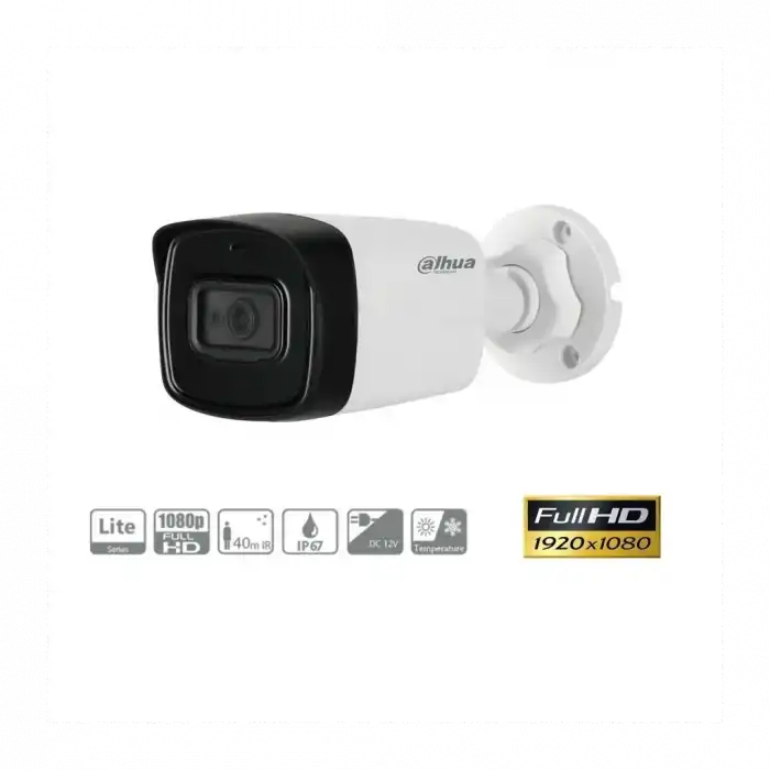 Dahua Hac-hfw1200tl-0360b, 2mpix, 3.6m Lens, 40 Mt Gece Görüşü, Bullet Kamera