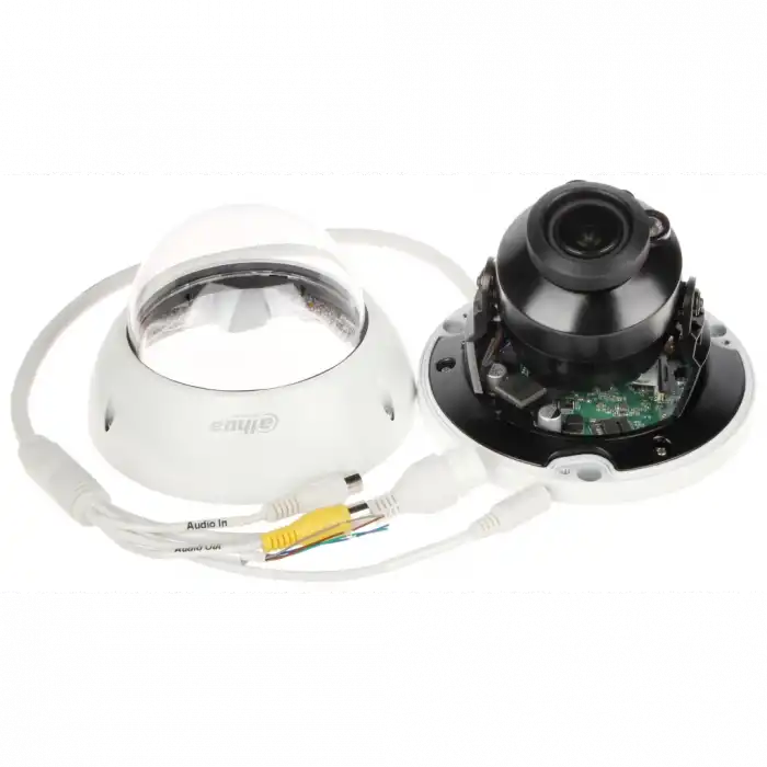 Dahua Ipc-hdbw3541r-zas, 5mpix, 2,7-13,5mm Motorize Lens, H265+, Sd Kart, Starlight, 40mt. Gece Görüş, Dahili Mikrofon, Ip67, Ik10, Dome Ip Kamera