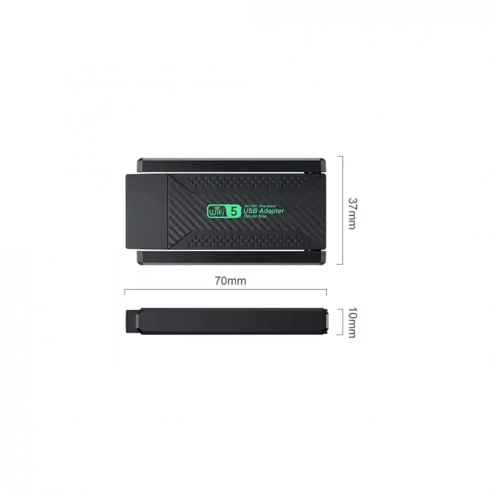 Everest Ewa600 600mbp 2.4ghz Ve 5ghz Dual Band Wıfı 5 2x2dbi Anten Usb3.0 Wıreless Ethernet