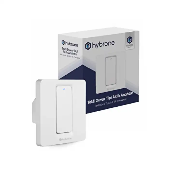 Hybrone HY-PW2081-WS Duvar Tipi Tekli Akıllı Anahtar