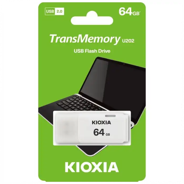 Kıoxıa U202 64gb Usb 2.0 Transmemory Flash Disk (beyaz)